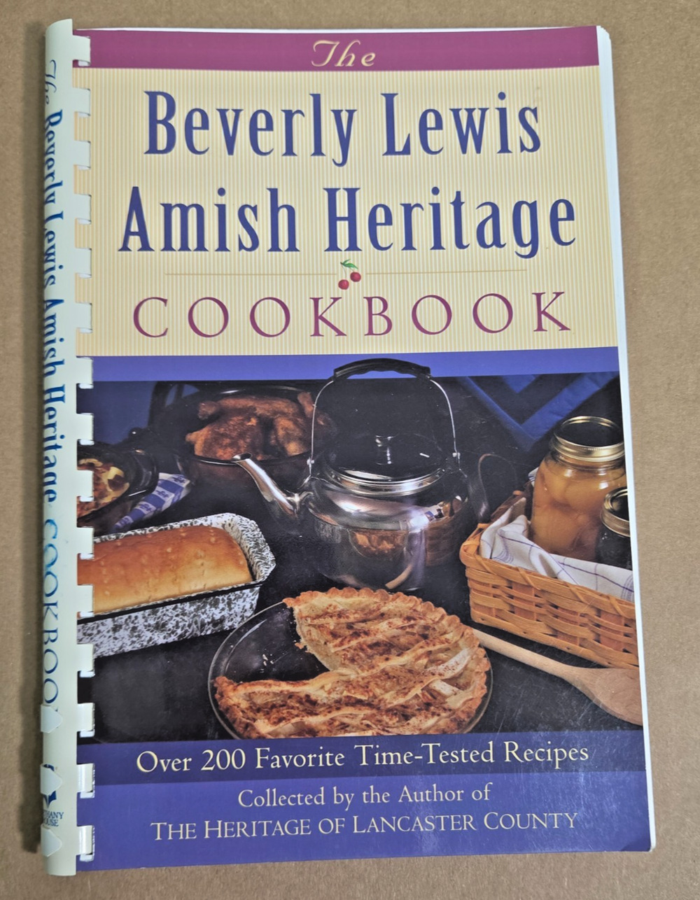 Vintage The Beverly Lewis Amish Heritage Cookbook - 200+ Recipes, Comb-Bound